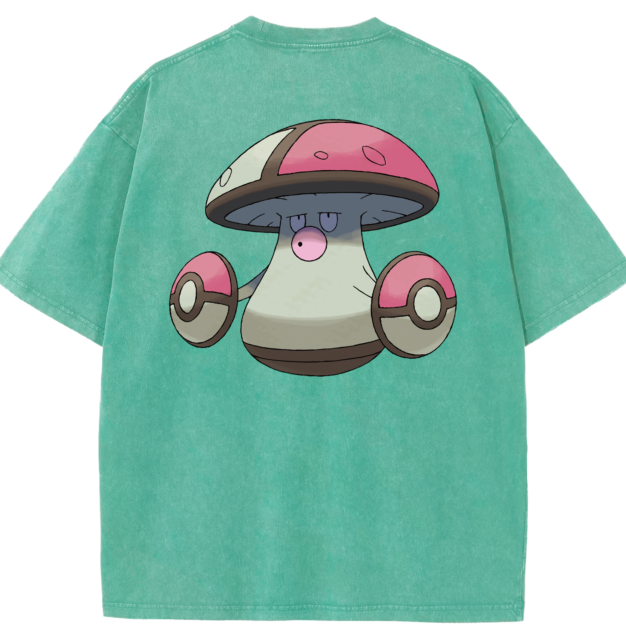 （画像用） ポケットモンスター Pokémon 綿100% ヴィンテージ風 半袖Tシャツ（背面プリント）